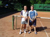 Finalist dvouhry 18 - 35 let zleva :  Martin Oszelda, Lumr Holeksa