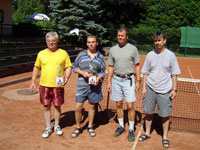 Finalist tyhry nad 85 let zleva :  Daniel Liberda, Martin Oszelda, Lubomr Adamiec, Petr Luke