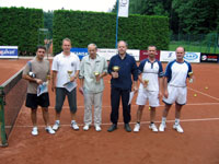Medailist tyhry zleva :  Petr Lanc, Daniel Fojcik, Jaroslav Sabela, Petr Jelnek, Roman Hlauek, Petr Gavlas