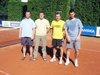 Semifinalist zleva :  Petr Klus, Santarius, Daniel Klimek, Daniel Byrtus