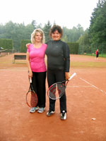 Účastnice turnaje zleva :  Jana Fargačová, Sylva Petrovová