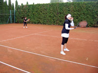 Záběry z utkání zleva :  Pavla Macurová, Štěpánka Pisáriková