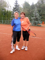 Účastnice turnaje zleva :  Jana Kaletová, Monika Krečmerová