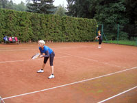 Záběry z utkání zleva :  Ladislava Stará, Monika Adámková