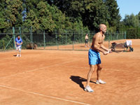 Záběry z utkání zleva :  Miroslav Zoubek, Tomáš Zoubek