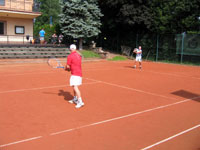 Účastníci turnaje zleva :  Petr Zajonc, Rudolf Bilko