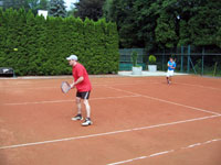 Účastníci turnaje zleva :  René Halapatsch, Matěj Huťka