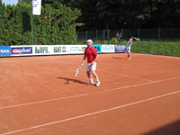 Záběry z finále zleva :  Petr Zajon, Rudolf Bilko