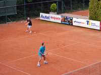 Záběry z utkání čtyřher zleva :  Karel Kavulok, Martin Oszelda