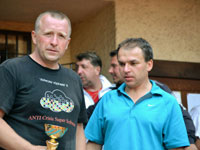 1.místo v soutěži čtyřher zleva :  Karel Kavulok, Martin Oszelda