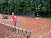 Účastníci turnaje zleva :  Roman Rusz, Dušan Adamčík
