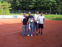 1.místo čtyřhra zleva :  Karel Gajdzica, Martin Gajdzica