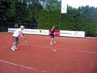 Záběry z finále zleva :  Petr Furka, Petr Lukeš