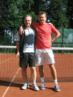 Účastníci turnaje zleva :  Václav Supík, Daniel Klimek