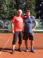 Účastníci turnaje zleva :  Petr Furka, Martin Delong
