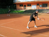Účastníci turnaje zleva :  Jakub Mihoč, Roman Mihoč