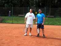 Účastníci turnaje zleva :  Milan Rusz, David Vicián