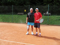 Účastníci turnaje zleva :  Petr Cienciala, Jan Šotkovský