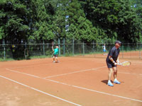 Účastníci turnaje zleva :  Lubomír Bulawa, Miloš Jadamus