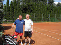Účastníci turnaje zleva :  Ivo Branný, Ladislav Česšek