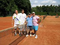 Semifinalisté zleva :  René Fargač, Martin Gajdzica, Milan Sikora, Petr Lan