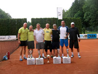 Medailisté zleva :  Miloš Jadamus, Václav Supík, René Fargač, Daniel Fojcik, Petr Lukeš, Jiří Bednář, Petr Sikora
