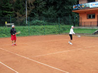 Účastníci turnaje zleva :  Pavel Ondriáš, Kateřina Ondriášová
