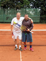 Účastníci turnaje zleva :  René Fargač, Vladislav Sagan
