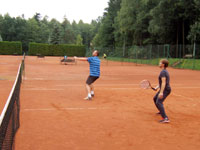 Záběry z utkání zleva :  Daniel Byrtus, Radek Bolek