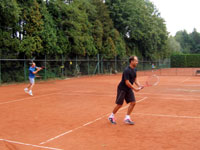 Záběry z utkání zleva :  Filip Grim, Bogdan Wilk