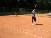 Účastníci turnaje zleva :  Tomáš Martynek, Martin Samek