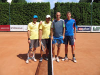 Semifinalisté zleva :  Jaroslav Bulawa, Petr Sikora, Tomáš Zoubek, Jakub Zoubek