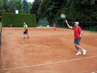 Záběry z utkání zleva :  Piotr Pozdzal, Janusz Guzdek