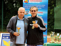 1.místo Senior Cup čtyřhra zleva :  Miroslav Sieder, Karel Moškoř