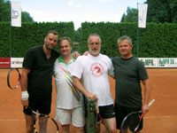 Účastníci o 3.místo zleva :  Boris Krchňák, René Fargač, Lubomír Bulawa, Petr Klus