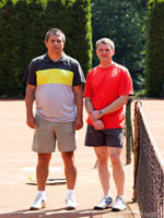 Účastníci turnaje zleva :  Jiří Pieter, Miroslav Plachta