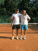 Účastníci turnaje zleva :  Miloš Jadamus, Jan Jadamus