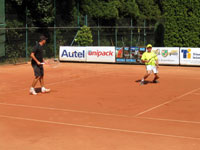 Záběry ze semifinále zleva :  Bogdan Wilk, Daniel Klimek