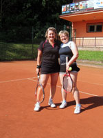 Účastnice turnaje zleva :  Jana Kaletová, Renata Zientková