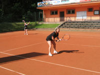 Účastnice turnaje zleva :  Renata Zientková, Jana Kaletová