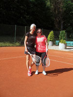 Účastnice turnaje zleva :  Dagmar Makajová, Anna Hlisnikowská
