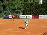 Účastníci turnaje zleva :  Patrik Baur, Petr Dorda