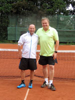 Účastníci turnaje zleva :  Tomáš Sniegoň, René Fargač
