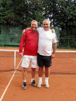 Účastníci turnaje zleva :  Petr Zoubek, Roman Huťka