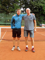Účastníci turnaje zleva :  Roman Rusz, Miloš Jadamus