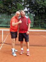 Účastníci turnaje zleva :  Antonín Hoďa, Jan Šotkovský