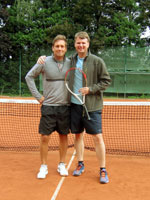 Účastníci turnaje zleva :  Vlastimil Klár, Martin Bažanovský