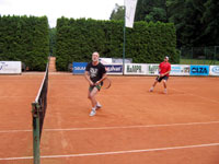 Záběry z finálového utkání zleva :  Lubomír Bulawa, Jan Šotkovský