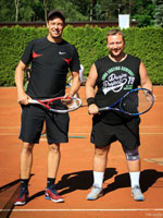Účastníci turnaje zleva :  Bogdan Wilk, Gabriel Klimek