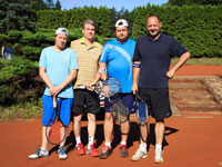 Účastníci turnaje zleva :  Lumír Holeksa, Martin Herman, Bogdan Chromik, Martin Holubčík